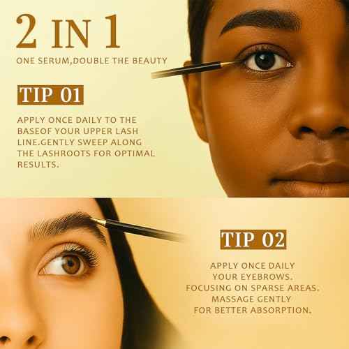 Lash Serum for Eyelash Growth - Premium Eyelash Growth Serum Advanced Eye Lash Serums for Longer, Fuller, Thicker Lashes with Natural & Vegan Formula for Sensitive Eye - Includes Ribbon for Gift