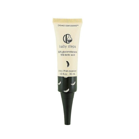 Chemist Confessions AHA/PHA Exfoliation Treatment Face Peel Mask - Gluconolactone & Lactic Acid for Brighter Skin, 1 Fl Oz