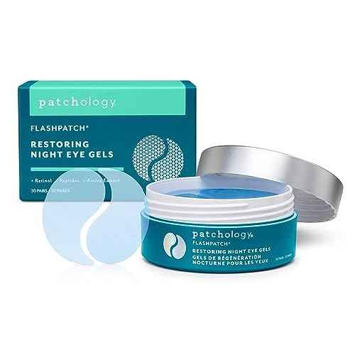 Patchology Restoring Eye Gel Patches with Retinol & Collagen - Eye Masks for Dark Circles, Puffy Eyes & Wrinkles - Anti-Aging Overnight Eye Pads Set - Brighten Skin Care for Eye Bags (30 Pairs)