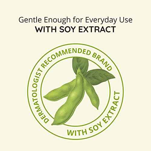 Aveeno Positively Radiant Brightening Face Scrub & Exfoliating Daily Face Wash, Moisture-Rich Soy Extract, Oil-Free, Soap-Free, Hypoallergenic, Non-Comedogenic, Improves Tone & Texture, 7 oz