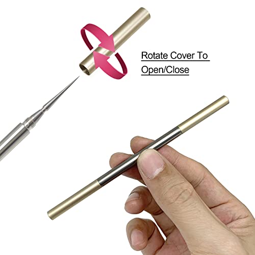 SGNEKOO Professional Facial Milia Removal Tool and Whitehead Extractor,Titanium Alloy Double Ended Needle and Steel Tweezers Kit,Blackhead,Blemish,Zit and Pimple Acne Remover Popper (Stainless Pink)
