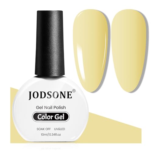 JODSONE Chocolate Milk Gel Nail Polish 10ml Soak Off LED Nail Polish Nude Brown Nail Color Salon Quality Vegan & Cruelty-Free Low Odor Need U V Lamp Curing