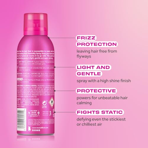 Lee Stafford Anti-Humidity Spray | Hair Dehumidifier to Combat Frizz and Static, 200ml