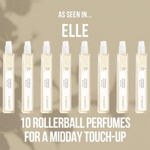Lavanila Roller Perfume Set of 3 (10ml Each), Includes Pure Vanilla + Vanilla Coconut + Grapefruit - The Healthy Fragrance for Women, Clean and Natural