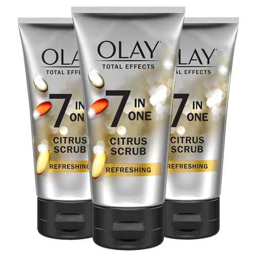 Olay Total Effects Citrus Facial Cleanser and Scrub, 5.0 Ounces (Pack of 3)