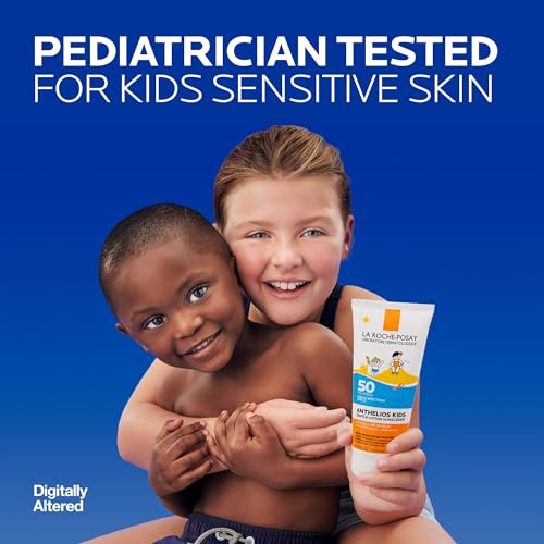 La Roche-Posay Anthelios Kids Gentle Lotion Sunscreen SPF 50 | Broad Spectrum SPF + Antioxidants | Sunscreen For Kids | Octinoxate & Oxybenzone-Free | Pediatrician Tested | Non Comedogenic | Oil Free