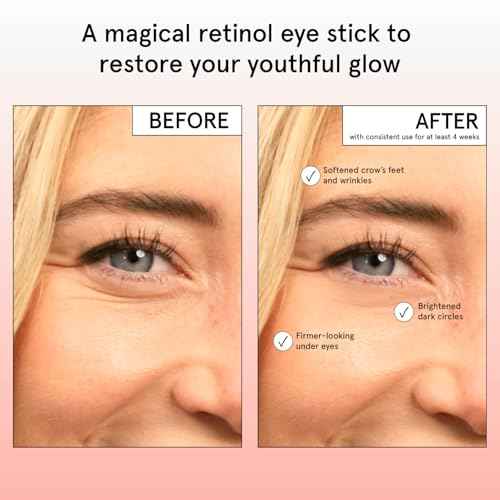 grace & stella Under Eye Brightener Balm Stick - Travel Size Toiletries - Retinol & Caffeine Eye Cream for Dark Circles, Puffiness, Wrinkles - Restore and Hydrate - Vegan Skincare (0.13oz / 3.5g)