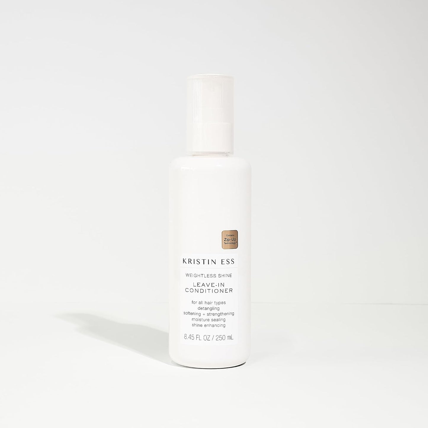 Kristin Ess Hair Castor Oil Leave In Conditioner Spray - Sulfate Free + Color Safe - Weightless Shine - Anti Frizz Detangler for Women - Moisture Repair Conditioner Spray for Curly + Dry Damaged Hair