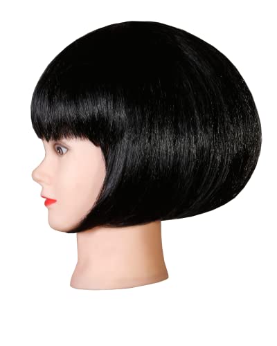 Matissa Short Straight 10" Bob Wig with Bangs Synthetic Fancy Dress Costume Halloween Party (Royal Blue)