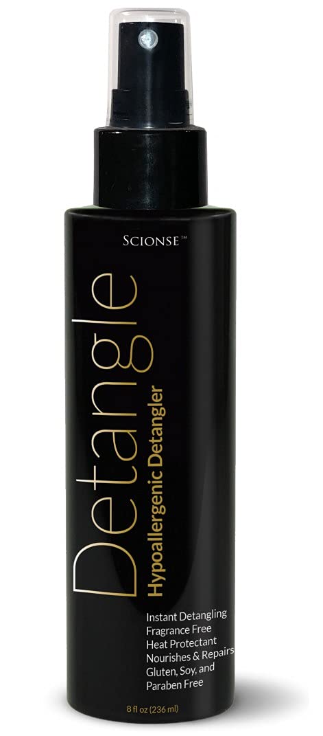 Skiennix Hypoallergenic Detangler - Fragrance-Free Heat Protectant Leave-In Conditioner