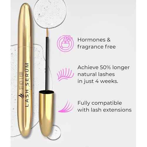 Stacy Lash Growth Serum (0.17fl.oz / 5ml) | Eyebrow & Eyelash Enhancing Serum for Natural Lashes & Brows