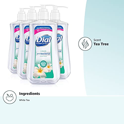 Dial Antibacterial Liquid Hand Soap, Spring Water, 11 fl oz (Pack of 4)