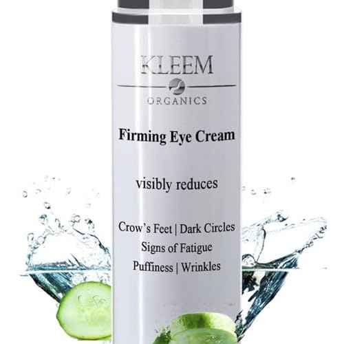 Kleem Anti Aging Eye Cream for Dark Circles, Puffiness & Wrinkles with Peptides, Niacinamide, Hyaluronic Acid | Firming Eye Cream to Reduce Eye Bags Fine Lines | Made in USA | 0.51 Fl Oz
