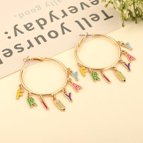 Teacher Earrings for Women Enamel Pencil Hoop Earrings Teacher School Accessories Teacher Appreciation Gifts Back To School Jewelry Party Favor (Teacher E)