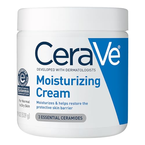 CeraVe Moisturizing Cream, Face Body Moisturizer, Normal to Dry Skin, 8 Fl Oz