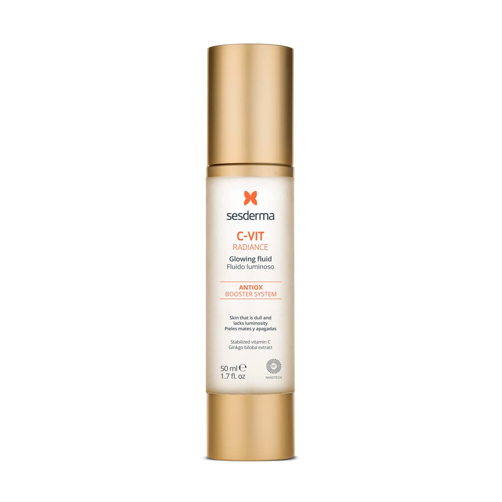 Sesderma C-VIT Radiance Glowing Fluid - Brighten Dull Skin & Combat Fatigue | 50ml Antioxidant Formula