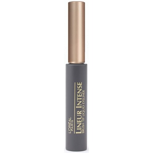 L'Oreal Paris Liquid Eyeliner - Intense Brush Tip for Precision | Black, 0.24 Fl Oz
