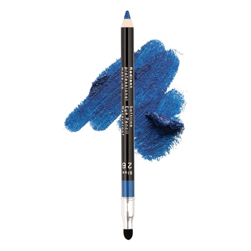 Radiant Professional Softline Waterproof Eye Liner Pencil with Smudging Tool - Long Lasting Under Eyeliner Pencil for Women, For the Perfect Smoky Eye, Blue (26)