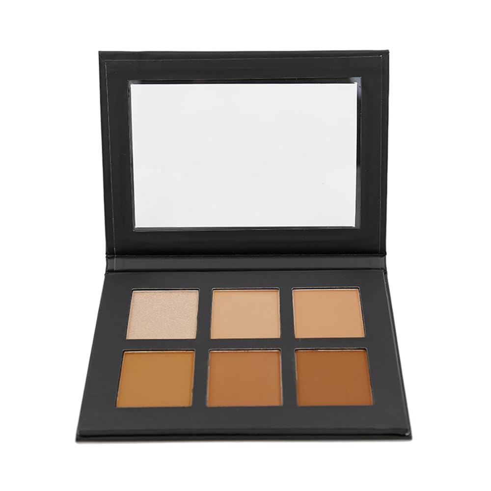 Skiennix 6 Color Contour Powder Kit - Dramatically Sculpt & Enhance Features | Deep Shade
