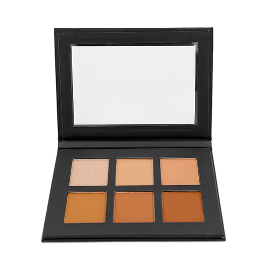 Skiennix 6 Color Contour Powder Kit - Dramatically Sculpt & Enhance Features | Deep Shade
