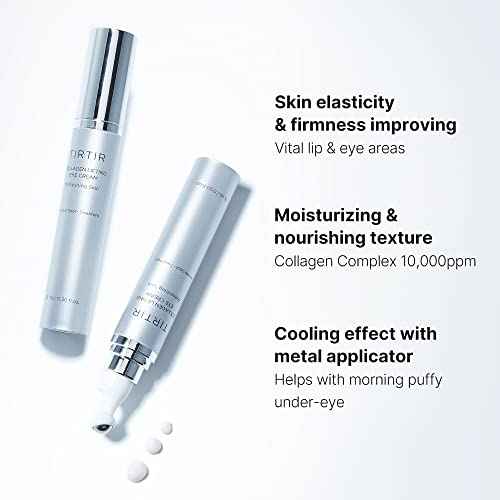 TIRTIR Collagen Lifting Eye Cream - Roller Applicator, Wrinkle Spot Treatment, Revitalizing Moisturizer,Tightening Under Eye For Wrinkles,Fine Lines, Under Eye Bags, Lift Treatment For Men & Women
