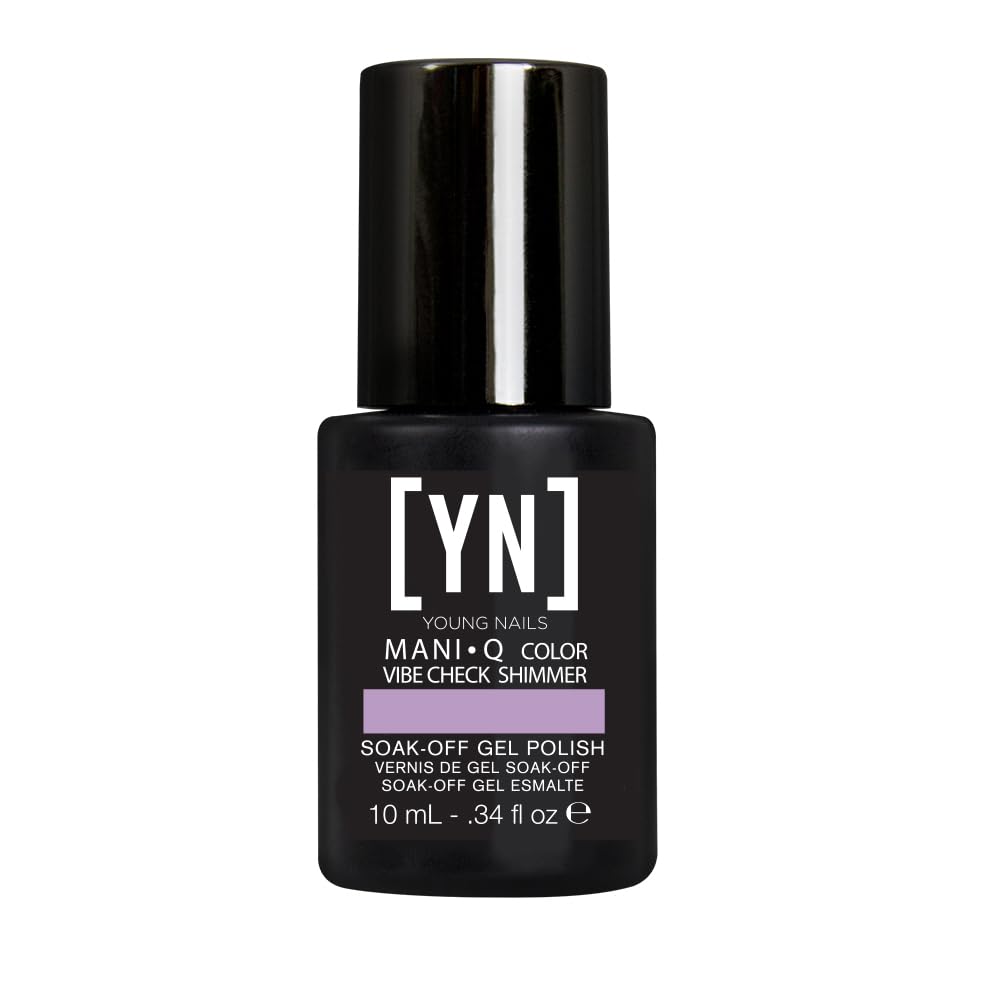 Young Nails Mani-Q Color Gel Polish - Fast Curing Soft Gel for Natural Nails | 1/3 oz Vibe Check