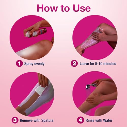 Veet Spray On Hair Remover Cream, Sensitive Formula, 5.1 Ounce