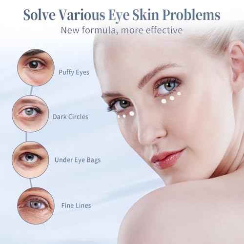 Retinol Under Eye Cream - Cream for Men & Women, Dark Circles, Puffiness & Wrinkles, Anti-Aging Eye Cream for Fine Lines, 0.7 Fl Oz