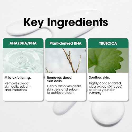 SOME BY MI AHA BHA PHA 30 Days Miracle Truecica Clear Pad ? 70 Pads ? Korean Exfoliating Centella Face Toner Pads ? Gently Clears Impurities, Refines Pores & Smooths Skin Texture ? Korean Skin Care