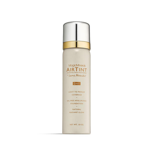 Jerome Alexander MagicMinerals AirTint Tinted Moisturizer AirBrush Spray Light Shade | Tinted Moisturizer Spray with Anti-Aging Ingredients | Cognac