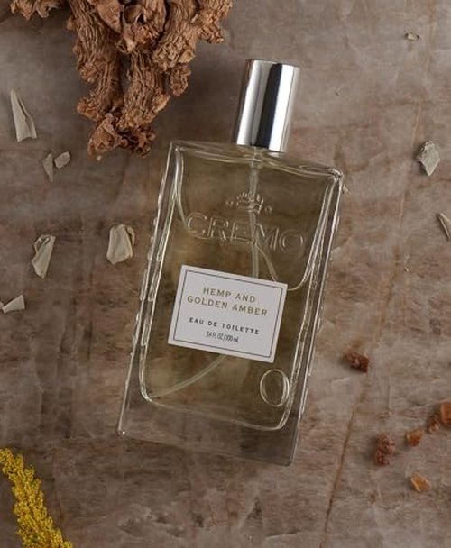 Cremo Hemp & Golden Amber Cologne Spray, A Unique Yet Sophisticated Blend of Hemp, Ginger and Golden Amber, 3.4 Fl Oz