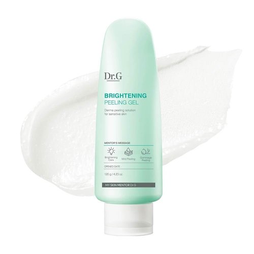 Dr. G Brightening Peeling Gel - Korean Exfoliator for Glowy Skin - Hyaluronic Acid & Vitamin C - 4.23 fl oz