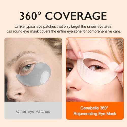 Genabelle PDRN 360¡Æ Rejuvenating Eye Mask ? Full Eye Area Care for Hydration, Firming & Elasticity with PDRN & Peptides ? Targets Dark Circles, Puffiness & Fine Lines ? 3.38 fl oz.