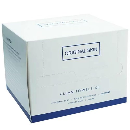 Disposable Face Towels Original Skin Clean XL, Disposable Makeup Remover Wipes, Extremely Soft, 50 Count
