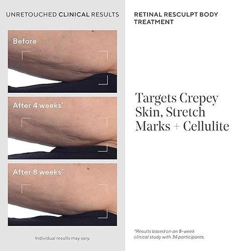 Murad Retinal Body & Night Treatment Combo - ReSculpt Skin & Reduce Cellulite, Wrinkles, Stretch Marks | Set of 2