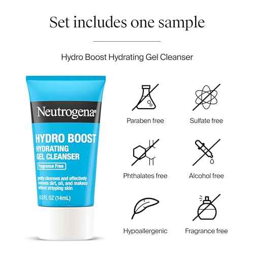 Neutrogena Hydro Boost Water Gel, Hyaluronic Acid Facial Moisturizer for Normal to Oily Skin, Hydrating Face Moisturizer, 1.7 fl. oz + Trial Size Hydro Boost Facial Cleanser, 0.5 fl. oz