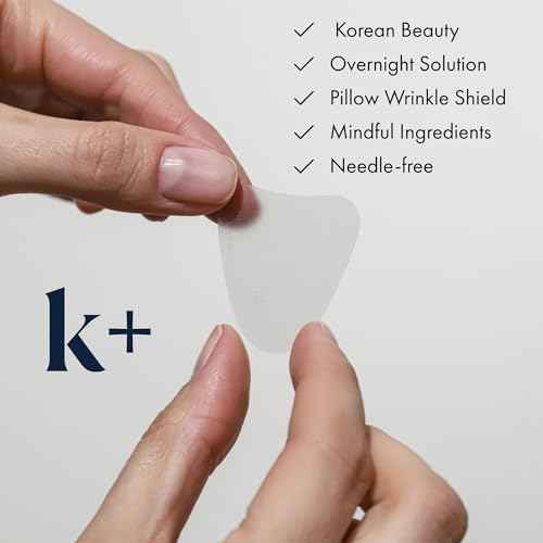 K+ Wrinkle Patches for Forehead, Crow¡¯s Feet & Smile Lines ? Korean Overnight Patches with Hyaluronic Acid, Peptides & Adenosine (60 Count)