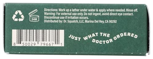 Dr Squatch Soap Bar Snowy Pine Tar, 5 oz
