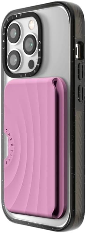 CASETiFY Snappy Ripple Wallet - MagSafe Compatible | Stylish Radish Color Design