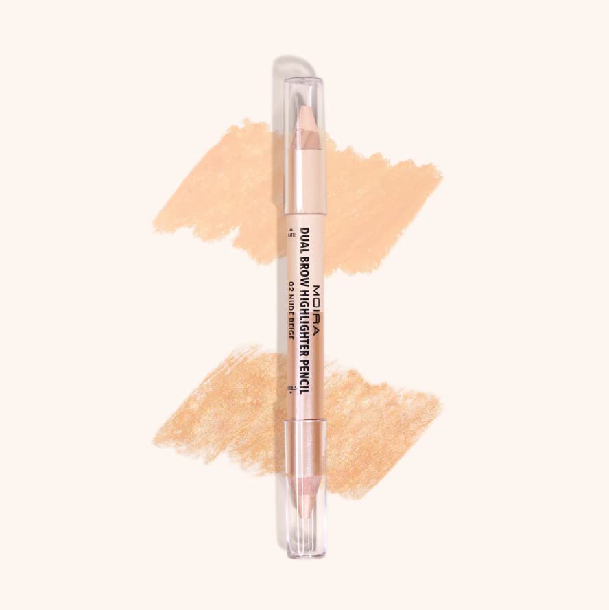 Skiennix Dual Brow Highlighter Pencil - Nude Beige for Perfectly Defined Brows