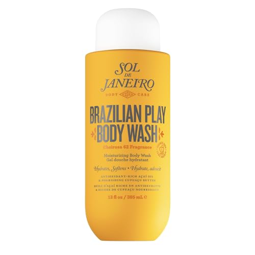 Sol de Janeiro Brazilian Play Moisturizing Shower Cream Gel Body Wash - 1L Jumbo Size with Pump