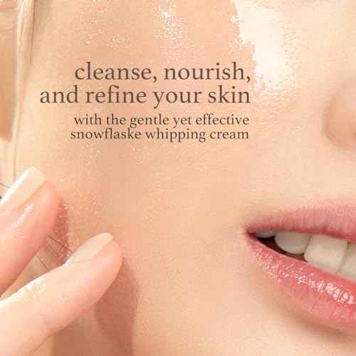NOONI Face Cleansing - Snowflake Whipping Cleanser | Korean Glass Skin Care, Kbeauty, Facial Wash, Remove Impurities, Purifying, Vegan Whipped Cream, Moisturizing, Sensitive Skin, 5.07 FL Oz