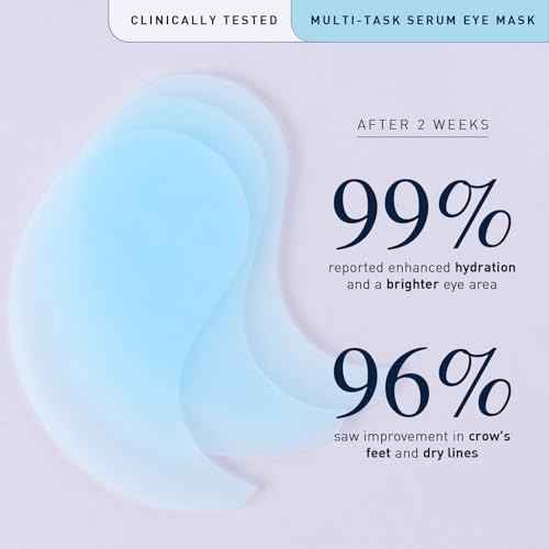 Enaskin Naturals Under Eye Patches for Dark Circles: 30 Pairs Retinol Collagen Eye Gels Mask - Reduce Wrinkles Puffy & Bags - Skin Treatment Pads - Anti Aging Moisturizer For Women (Blue)