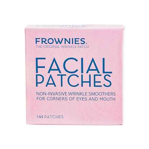 Frownies Facial Patches for Wrinkles on the Corner of Eyes & Mouth - Hypoallergenic Anti-Wrinkle Face Tape - Wrinkle Patch to Smooth & Soften Crow¡¯s Feet & Smile Lines - For Overnight Use, 144 Patches