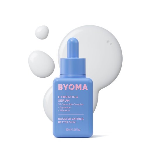 BYOMA Hydrating Serum - Moisturizing Facial Serum with Squalane & Ceramides for Glowing Skin - 1.01 fl. oz