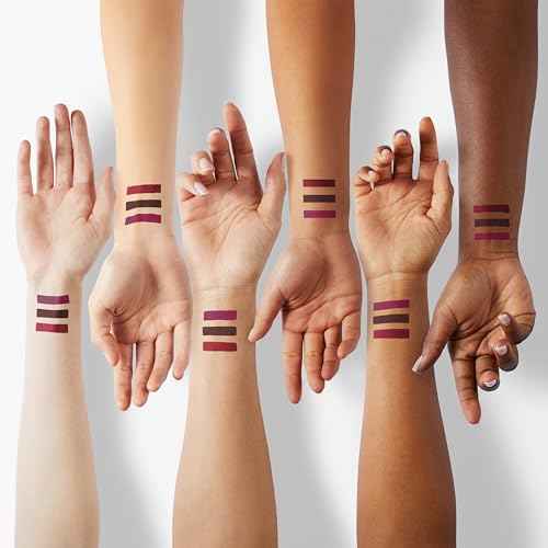 evpct 3Pcs Dark Red Purple Plum Matte Liquid Lipstick Sets for Women Matte Lip Stain Long Lasting Waterproof, Burgundy Blood Blue Red lipstick, Black Cherry Maroon Gothic 24 Hours Magic Lipsticks