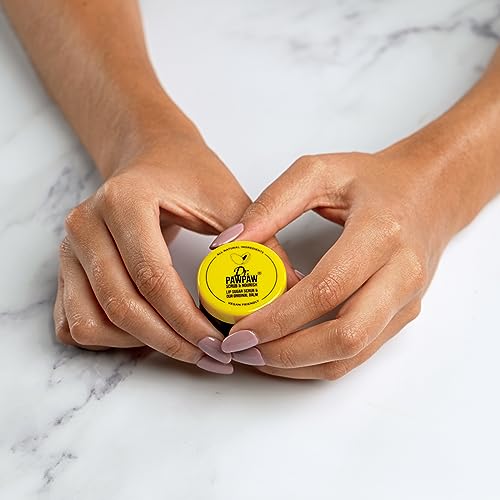 Dr. PawPaw Lip Scrub and Lip Balm Duo - Hydrating Lip Balm with Pawpaw, Aloe, Olive and Castor Oils - Vegan Lip Scrub For Sensitive Skin - 0.55 oz