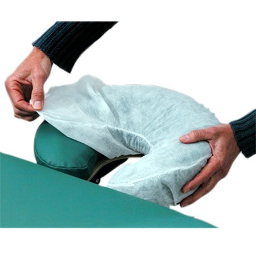 LIFESOFT Disposable Fitted Face Cradle Covers Silky Massage Headrest Covers Box of 100
