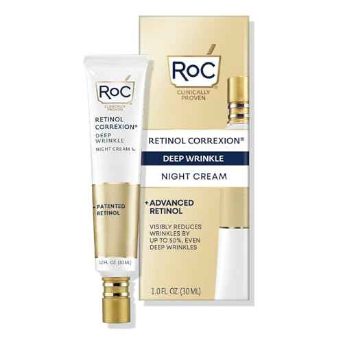 RoC Retinol Correxion Night Cream for Deep Wrinkles, Anti Aging Skincare Treatment Women and Men, 1.0 oz (Packaging May Vary)
