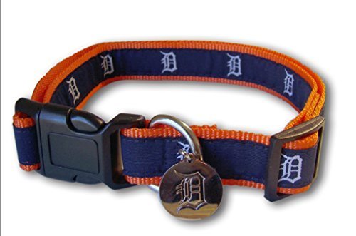 Sporty K9 MLB Dog Collar, Detroit Tigers Small…